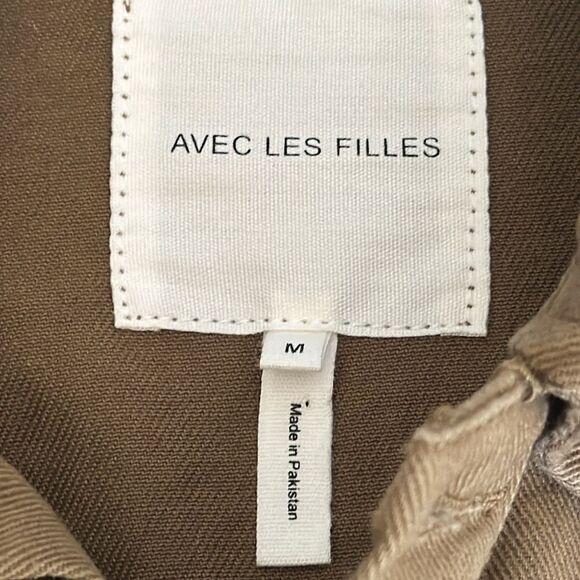 AVEC LES FILLES Denim Jacket sz Medium NWT - Picture 5 of 12
